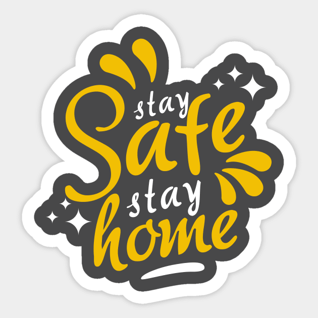 Stay Safe Stay Home Sticker by Claudiaco